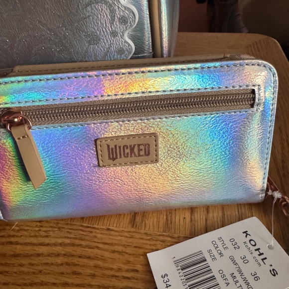 Wicked Glinda Iridescent Mini Backpack & Wallet with Shell Design main image 7